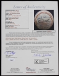 1957 Milwaukee Braves World Series Champions Team Signed ONL Giles Baseball w/ 19 Signatures Including Hank Aaron, Eddie Mathews, Warren Spahn & More (*Full JSA Letter*)