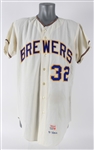 1971 Bill Voss Milwaukee Brewers Game Worn Home Jersey (MEARS A9)