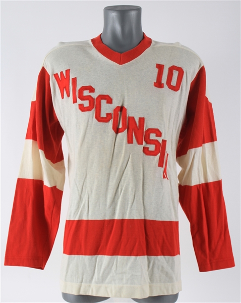 1970s Wisconsin Badgers #10 Hockey Jersey (MEARS LOA)
