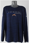 2019 Los Angeles Chargers Long Sleeve Undershirt (MEARS LOA)