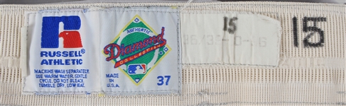 1996 Pat Borders/Kirk McCaskill Chicago White Sox Game Worn Road Pants (MEARS LOA)