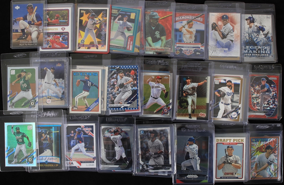 1960s-2020s Baseball Trading Card Collection - Lot of 518 w/ Ken Griffey Jr., Mike Trout, Bryce Harper, Shohei Ohtani, Aaron Judge & More
