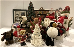 Christmas Decorations & Ornaments w/ Toy Trains (Lot of 200+)