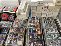 Huge 1990s Basketball Trading Cards Including Topps and Hoops 