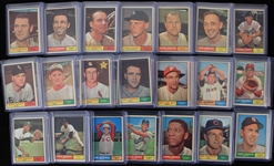 1961 Topps Baseball Trading Cards - Lot of 700+ w/ Duke Snider, Ron Santo, Al Kaline, Don Drysdale, Curt Flood & More