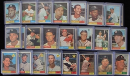 1961 Topps Baseball Trading Cards - Lot of 700+ w/ Duke Snider, Ron Santo, Al Kaline, Don Drysdale, Curt Flood & More
