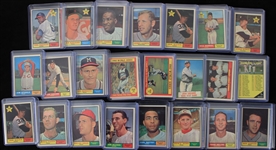 1961 Topps Baseball Trading Cards - Lot of 700+ w/ Duke Snider, Ron Santo, Al Kaline, Don Drysdale, Curt Flood & More
