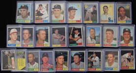 1961 Topps Baseball Trading Cards - Lot of 700+ w/ Duke Snider, Ron Santo, Al Kaline, Don Drysdale, Curt Flood & More