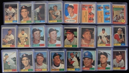 1961 Topps Baseball Trading Cards - Lot of 700+ w/ Duke Snider, Ron Santo, Al Kaline, Don Drysdale, Curt Flood & More