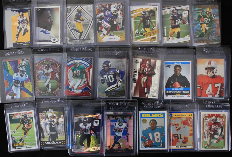 1980s-2020s Football & Basketball Trading Card Collection - Lot of 525 w/ DeVonta Smith, Michael Irvin, Magic Johnson, Hakeem Olajuwon & More 