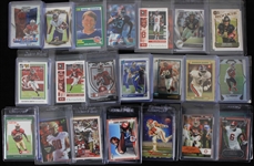 1980's-2020's Football & Basketball Trading Card Collection - Lot of 525 w/ DeVonta Smith, Michael Irvin, Magic Johnson, Hakeem Olajuwon & More 