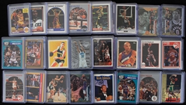 1980's-2020's Football & Basketball Trading Card Collection - Lot of 525 w/ DeVonta Smith, Michael Irvin, Magic Johnson, Hakeem Olajuwon & More 