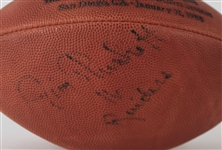 1988 Jim Plunkett Oakland Raiders Signed ONFL Tagliabue Super Bowl XXII Football (JSA)