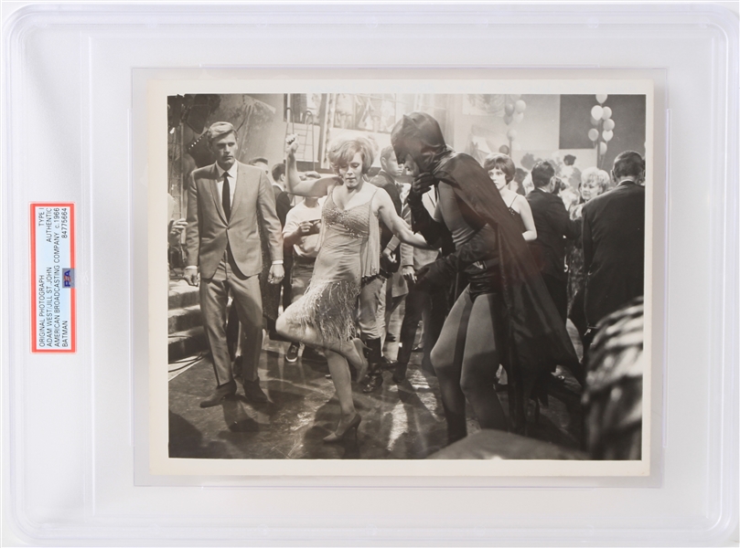 1966 Adam West  and Jill St. John Batman  8x10 Black and White Original Photo (Type 1) (PSA Slabbed)