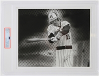 1980s Robin Yount Milwaukee Brewers 8x10 Black and White Ronald Modra Photo (Type I) (PSA Slabbed)