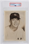 1960s Mickey Mantle New York Yankees 5x7 Black and White Photo (Type I) (PSA Slabbed)