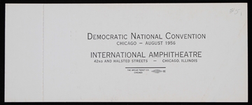 1956 Democratic National Covention Full Ticket 
