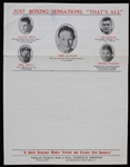 1920s-1930s Boxing Sensations Wire Write Telephone Telegraph