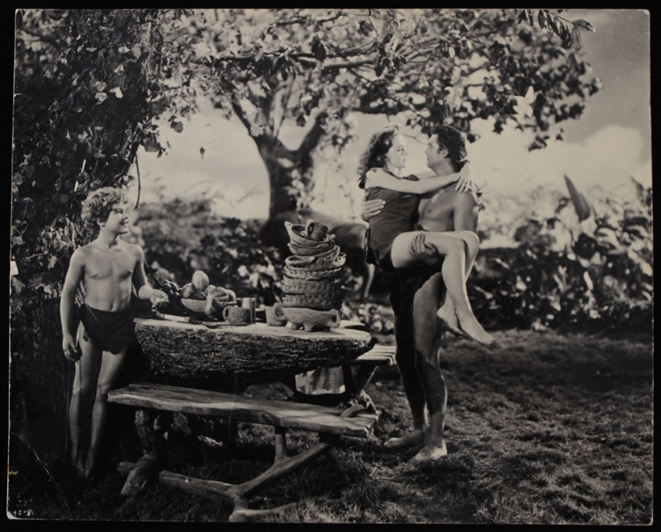 1930s Tarzan and Jane 8x10 Black and White Photo