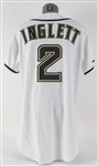 2010 Joe Inglett Milwaukee Brewers Game Worn Throwback Uniform (MEARS LOA/MLB Hologram)