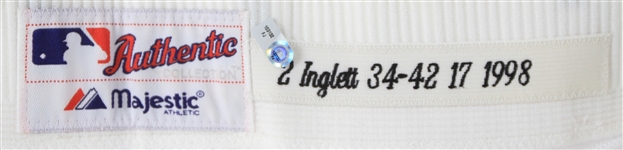 2010 Joe Inglett Milwaukee Brewers Game Worn Throwback Uniform (MEARS LOA/MLB Hologram)