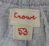 1953 George Crowe Milwaukee Braves Game Worn Road Uniform Pants (MEARS LOA) Inaugural Milwaukee Season