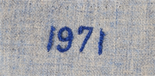 1971 Al Spangler Chicago Cubs Game Worn Road Jersey (MEARS LOA)