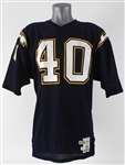 1987 Gary Anderson San Diego Chargers Game Worn Home Jersey (MEARS LOA)