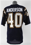 1987 Gary Anderson San Diego Chargers Game Worn Home Jersey (MEARS LOA)