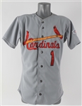 1992 Ozzie Smith St. Louis Cardinals Game Worn Road Jersey (MEARS A5)