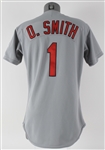 1992 Ozzie Smith St. Louis Cardinals Game Worn Road Jersey (MEARS A5)