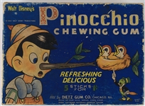 1940 Walt Disney's Pinocchio Chewing Gum Counter Display Box