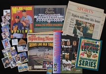 1990s-2000s Cal Ripken Jr. Baltimore Orioles Memorabilia Collection - Lot of 69 w/ Trading Cards, Publications & More