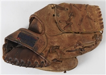 1958-59 Carlton Willey Andy Pafko Milwaukee Braves Spalding Game Worn Fielders Mitt (MEARS LOA)