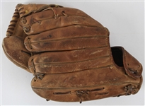 1958-59 Carlton Willey Andy Pafko Milwaukee Braves Spalding Game Worn Fielder's Mitt (MEARS LOA)