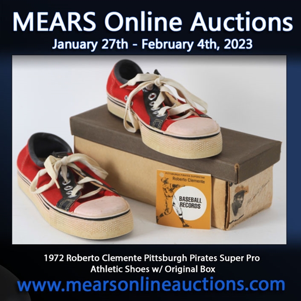 1972 Roberto Clemente Pittsburgh Pirates Super Pro Athletic Shoes w/ Original Box