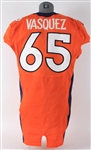 2014 Louis Vasquez Denver Broncos Super Bowl XLVIII Game Worn Jersey (MEARS A10) 