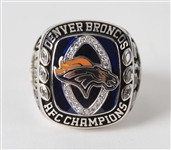 2013 Louis Vasquez Denver Broncos AFC Champions Ring w/ Display Case & Jostens Box
