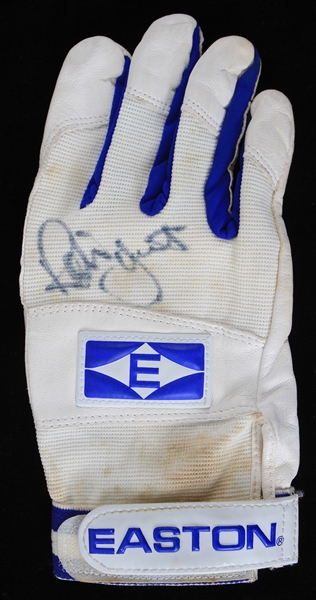 1991-93 Robin Yount Milwaukee Brewers Signed Easton Game Worn Batting Glove (MEARS LOA/JSA)