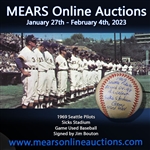 1969 Jim Bouton Seattle Pilots Signed OAL Reach Sicks Stadium Game Used Baseball (MEARS LOA/JSA)