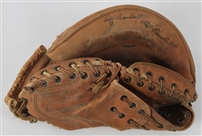1953-63 Del Crandall Milwaukee Braves Signed MacGregror G180 Game Worn Personal Autograph Model Catcher's Mitt (MEARS LOA/JSA)