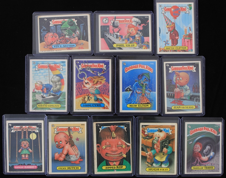 1986-1988 Garbage Pail Kids Trading Cards (Lot of 12)