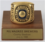 1988 Equitable Series Souvenir Ring with Stand