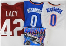 2010's Signed Jersey Collection - Lot of 7 w/ Russell Westbrook, Stefon Diggs, Jonathan Lucroy & More (JSA)