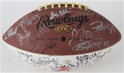 2014 Denver Broncos Team Signed Karl Mecklenburg Reach Foundation Football w/ 50+ Signatures Including John Elway, John Fox. Von Miller & More (JSA)