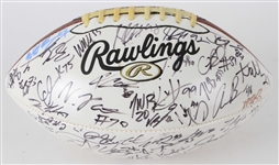 2014 Denver Broncos Team Signed Karl Mecklenburg Reach Foundation Football w/ 50+ Signatures Including John Elway, John Fox. Von Miller & More (JSA)