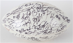 2014 Denver Broncos Team Signed Karl Mecklenburg Reach Foundation Football w/ 50+ Signatures Including John Elway, John Fox. Von Miller & More (JSA)