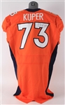 2012 Chris Kuper Denver Broncos Signed Game Worn Home Jersey (MEARS LOA/JSA)