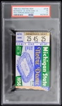 1956 Notre Dame Fighting Irish Paul Hornung Senior Year Ticket Stub (PSA FR 1.5) 