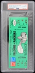 1969 Green Bay Packers vs Atlanta Falcons NFL Hall of Fame Game Full Ticket (PSA Slabbed) 